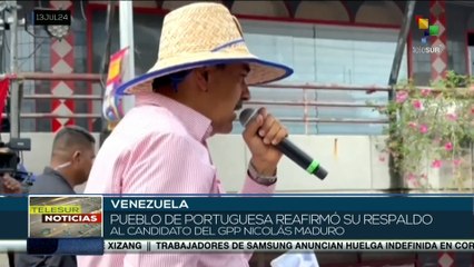 Pueblo de Portuguesa reafirmó su respaldo al candidato Nicolás Maduro