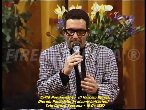 Caffè Paszkowsky di Narciso Parigi. Giorgio Panariello imitazioni personaggi Tele Centro Toscana '87