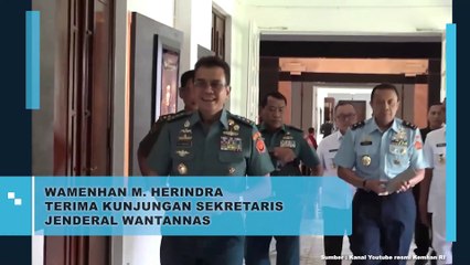 Wamenhan M. Herindra Terima Kunjungan Sekretaris Jenderal Wantannas