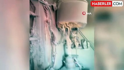 Depremzede vatandaşların yaşadığı konteyner yangında zarar gördü