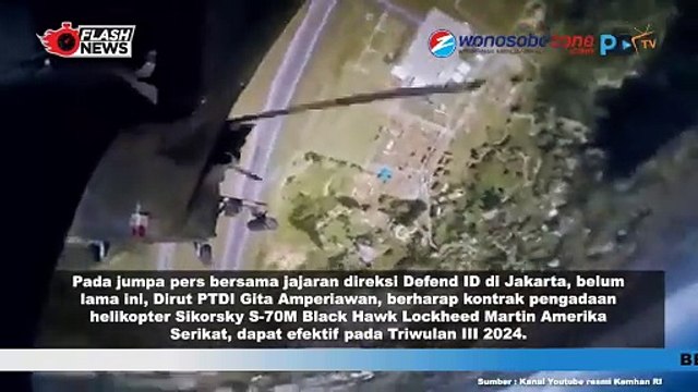 PTDI Berharap Pengadaan Helikopter Sikorsky S-70M Black Hawk Bisa Masuk di Triwulan Ketiga 2024