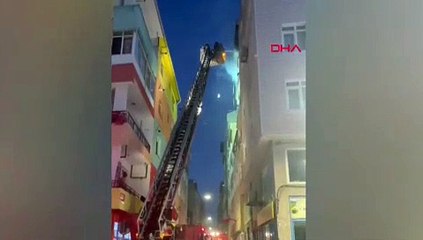 5 katlı binada dehşet anları: Buzdolabı bomba gibi patladı