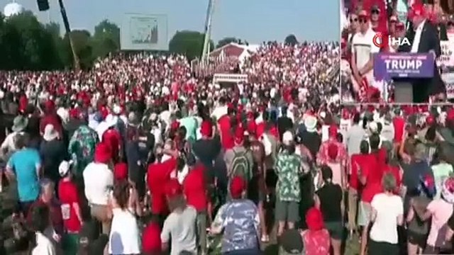 ABD eski başkanı Trump'a mitingde konuşma yaptığı sırada suikast girişimi