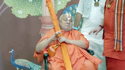 #ARWeddingCelebrations are elevated by the holy presence of Jagadguru Rambhadracharya ji