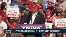 Rekaman Detik-Detik Donald Trump Tertembak di Bagian Telinga saat Kampanye