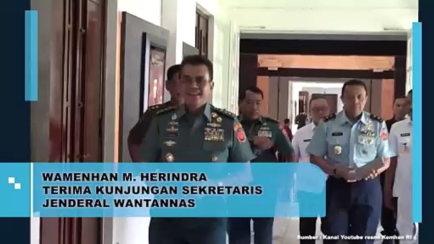 Wamenhan M Herindra Terima Kunjungan Sekretaris Jenderal Wantannas