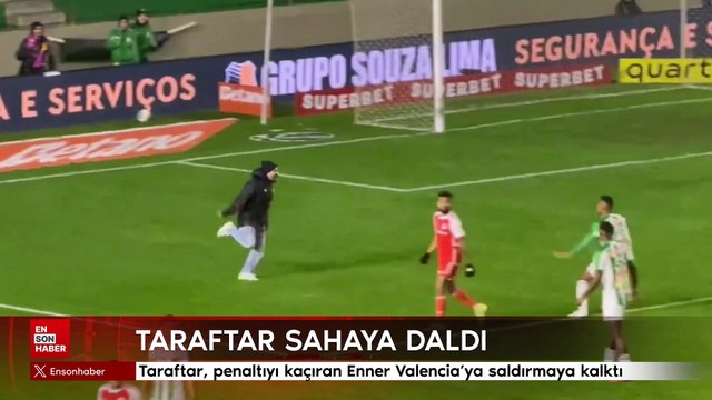 Taraftar, penaltıyı kaçıran Enner Valencia’ya saldırmaya kalktı