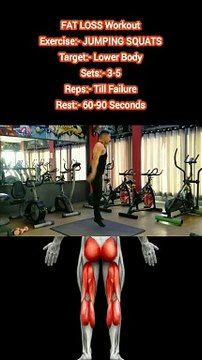 ❌ JUMPING SQUATS ✔️ Which exercise is most effective for FAT LOSS at Home? #heermlgangaputra #naturalbodybuilding #weightloss #bellyfat #fitness #slim #fit #exerciseathome #WorkoutAtHome