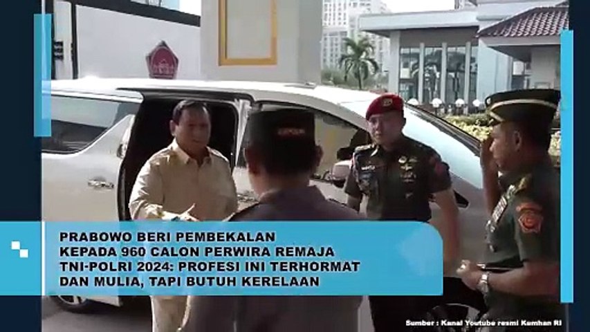 Prabowo Beri Pembekalan Kepada 960 Calon Perwira.