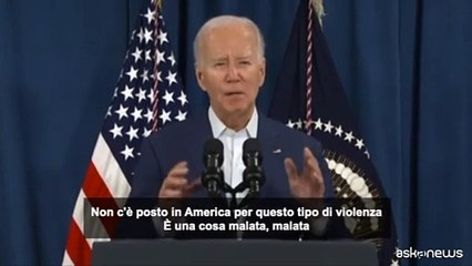 Attentato a Trump, Biden: "Non c'? posto per questo tipo di violenza"