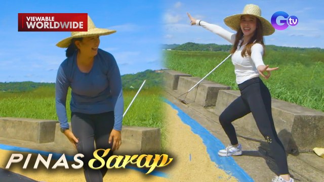 Kara David at Jackie Gonzaga, nagbilad ng palay! | Pinas Sarap