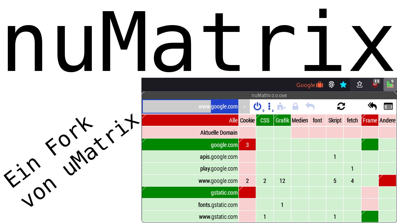 [TUT] nuMatrix - Ein Fork von uMatrix [4K | DE]