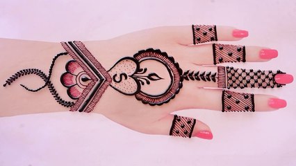 Stunning New S-Shape Mehndi Design for Weddings & Events ✨