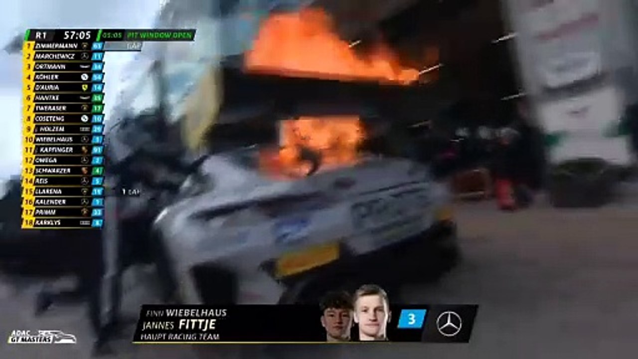 Adac GT Masters 2024 Nurburgring Race 1 Wiebelhaus Huge Fire Pit