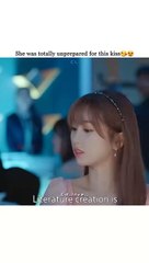 She was to prepared for this kiss 