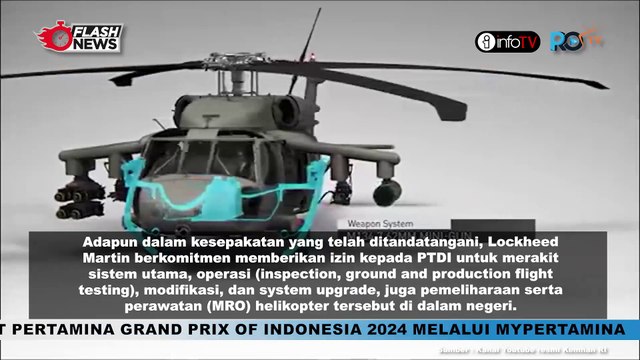 PTDI BERHARAP PENGADAAN HELIKOPTER SIKORSKY S-70M BLACK HAWK BISA MASUK DI TRIWULAN KETIGA 2024