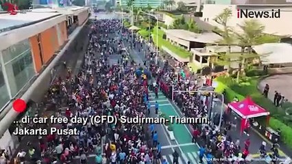 Momen Jokowi Asyik Bersepeda di CFD pada Akhir Pekan