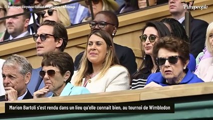 Marion Bartoli à Wimbledon dans le box royal, une star dont elle est très proche présente !