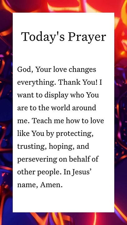 Today's Prayer 14/7/24