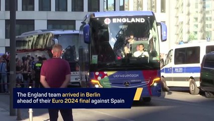 England and Spain arrive in Berlin ahead of Euro 2024 final