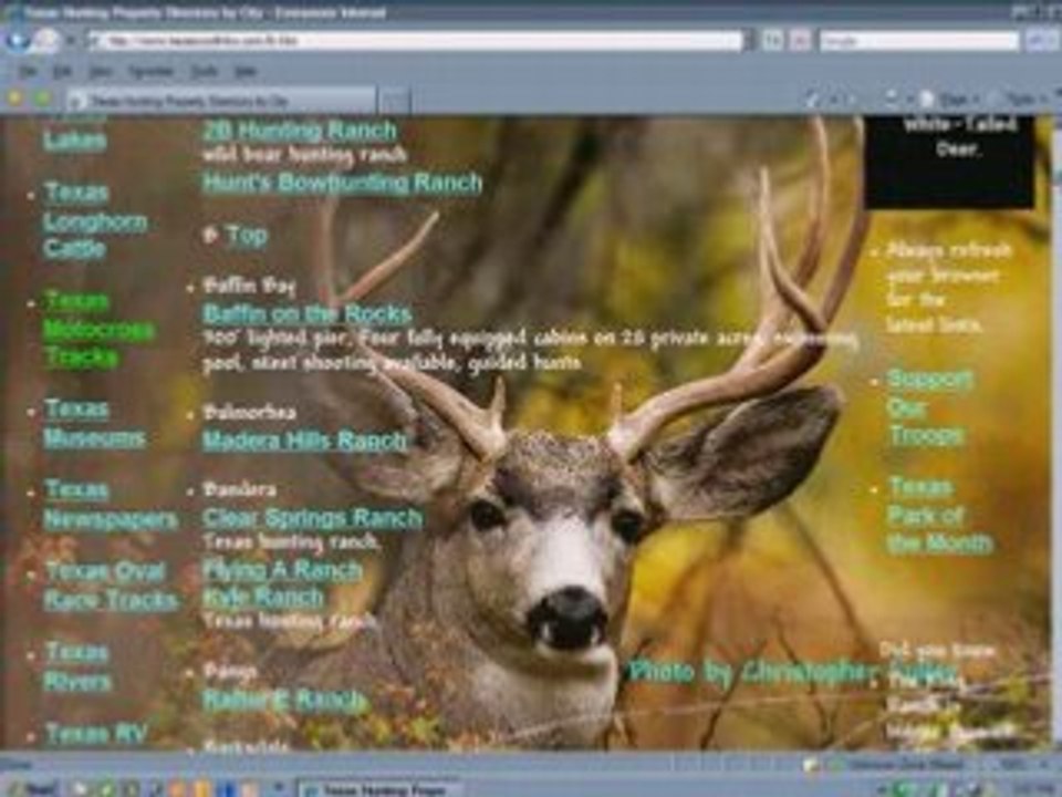 A cool site about cool places in Texas