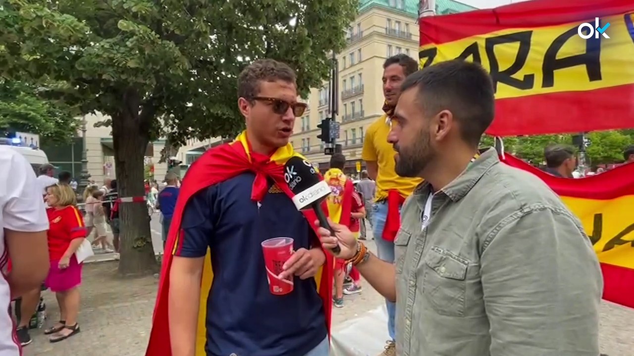 La afición española conquista Berlín antes de la final: “¡Lamine, Yamal, cada día te quiero más!”