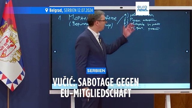 Serbiens Präsident Vučić: Serbiens EU-Beitritt wird sabotiert