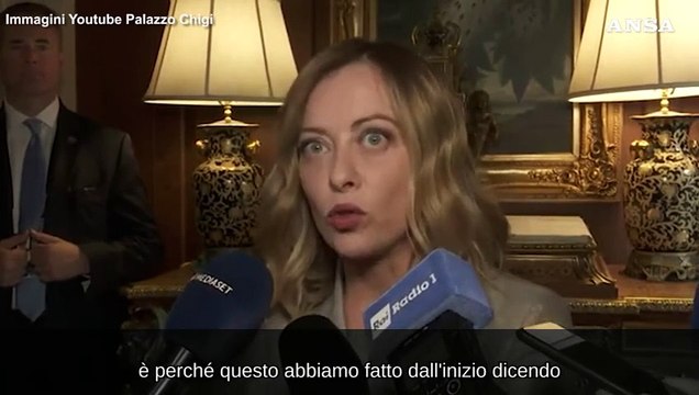 Meloni: Salvini? Maggioranza sempre compatta sull'Ucraina
