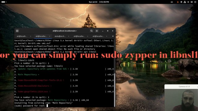 libnsl.so.1 cannot open shared object file no such file or directory resolution on openSUSE