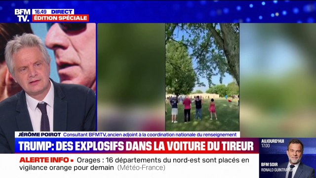 Donald Trump attaqué: des explosifs ont été retrouvés dans la voiture du tireur
