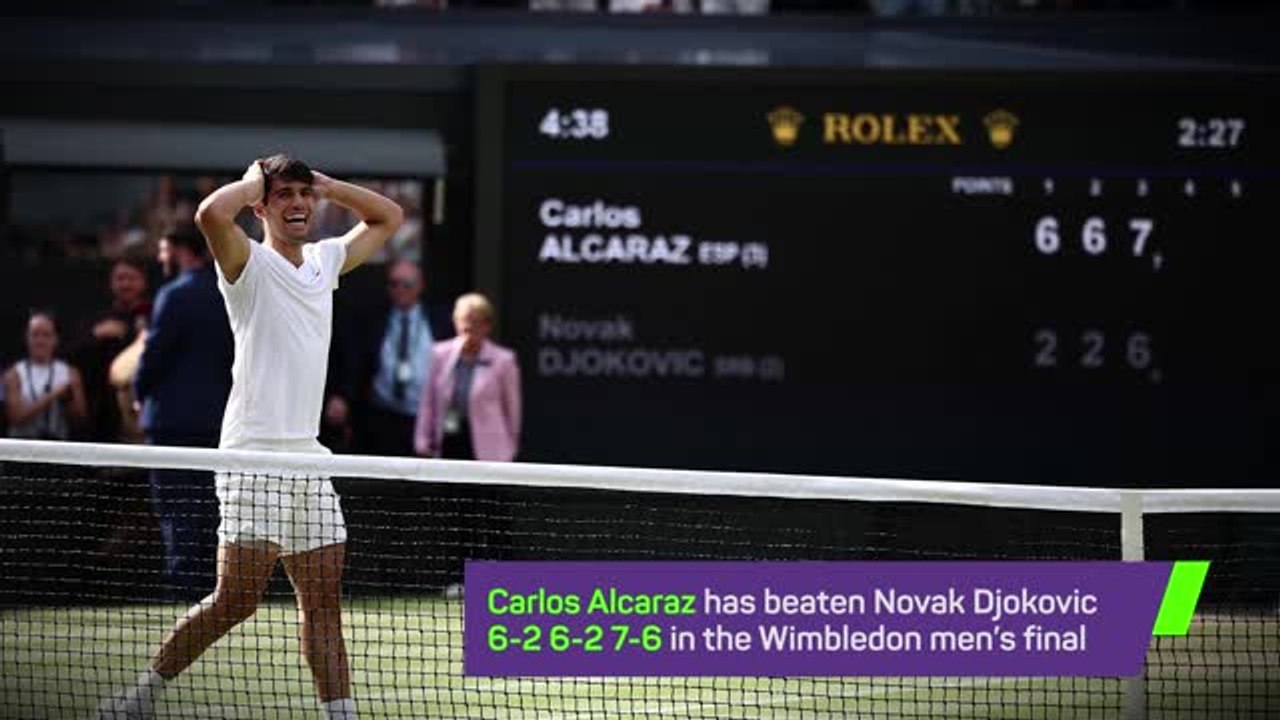Breaking News - Carlos Alcaraz wins Wimbledon