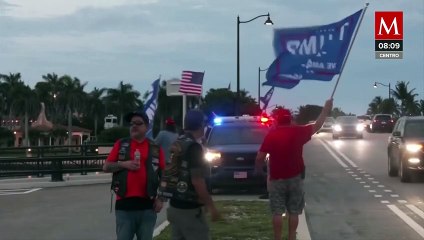 Simpatizantes de Trump se reúnen en Mar-a-Lago para dar su apoyo