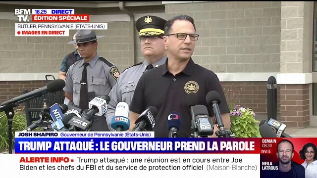 Tout à fait inacceptable : le gouverneur de la Pennsylvanie s'exprime après l'attaque qui a visé Donald Trump