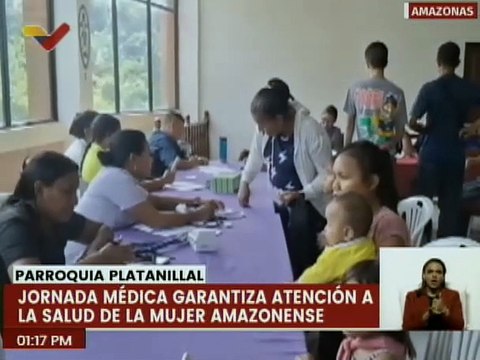 Féminas de la pqa. Platanillal son favorecidas con jornada médica integral en el edo. Amazonas