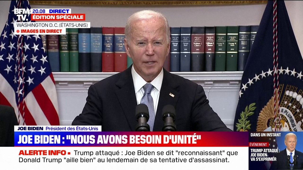 Attaque contre Donald Trump: Joe Biden annonce que "la cheffe des services secrets a été chargée de réviser tous les plans de sécurité" de la convention républicaine