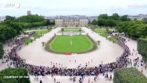 Parigi 202,  la fiaccola olimpica inizia il tour della citta'
