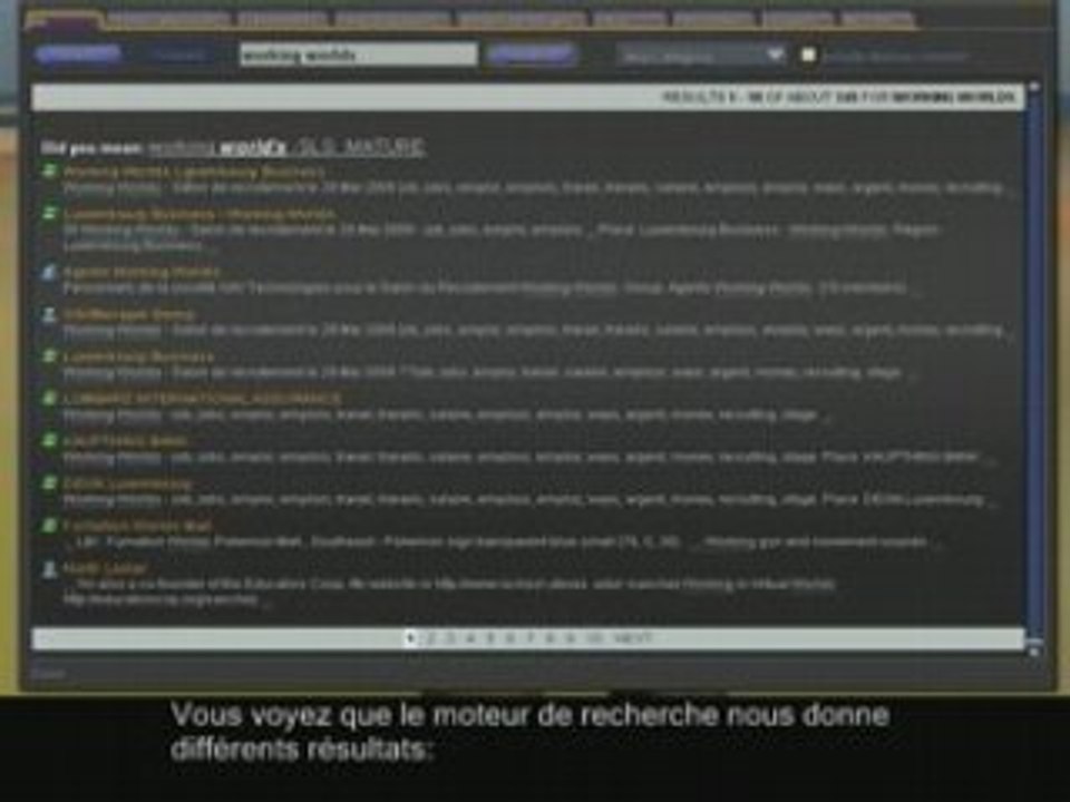 Chercher dans Second Life