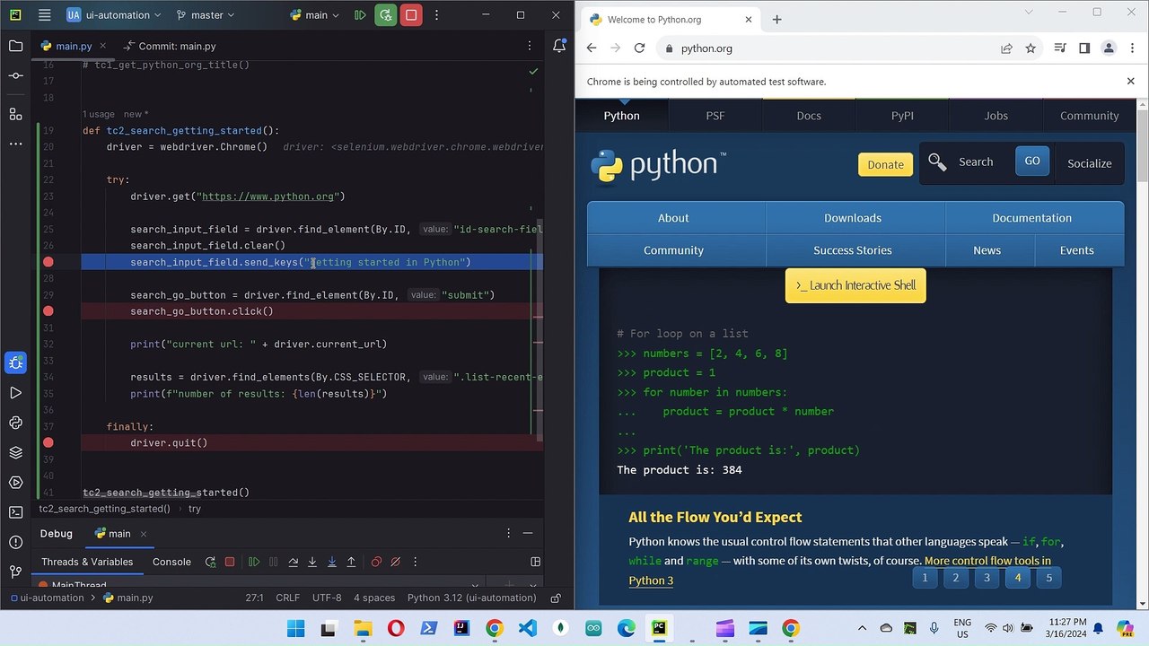 Getting started on UI automation testing using Selenium with Python