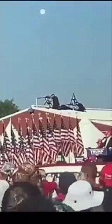 Francotirador del servicio secreto en el momento del atentado a Trump