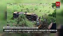 Accidente automovilístico deja 43 lesionados y 2 muertos en Morelia