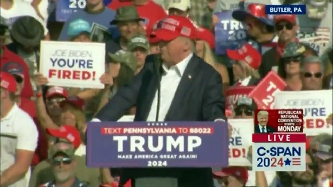 Short video Assassination attempt on presidential candidate Donald Trump