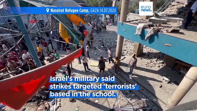 At least 14 Palestinians killed in Israeli strike on UNRWA-run school in Gaza