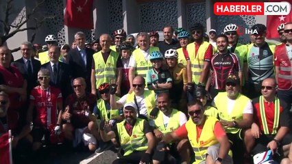 15 Temmuz'dan Gazze'ye özgürlük için pedal çevirdiler