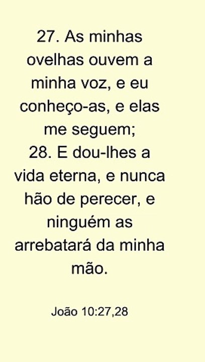 João 10:27,28