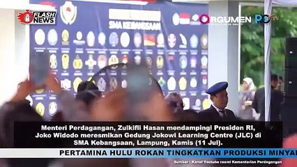 Mendag Zulkifli Hasan Resmikan Jokowi Learning Centre di SMA Kebangsaan Lampung