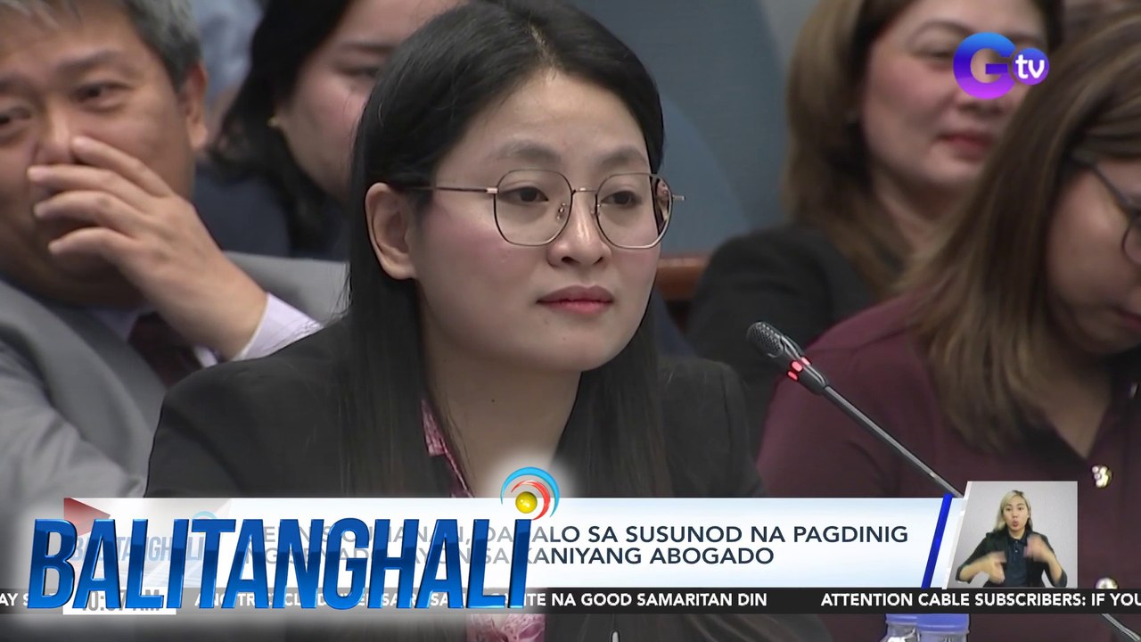Accountant ni suspended Mayor Alice Guo na si Nancy Gamo, nakakulong na sa Senado | Balitanghali