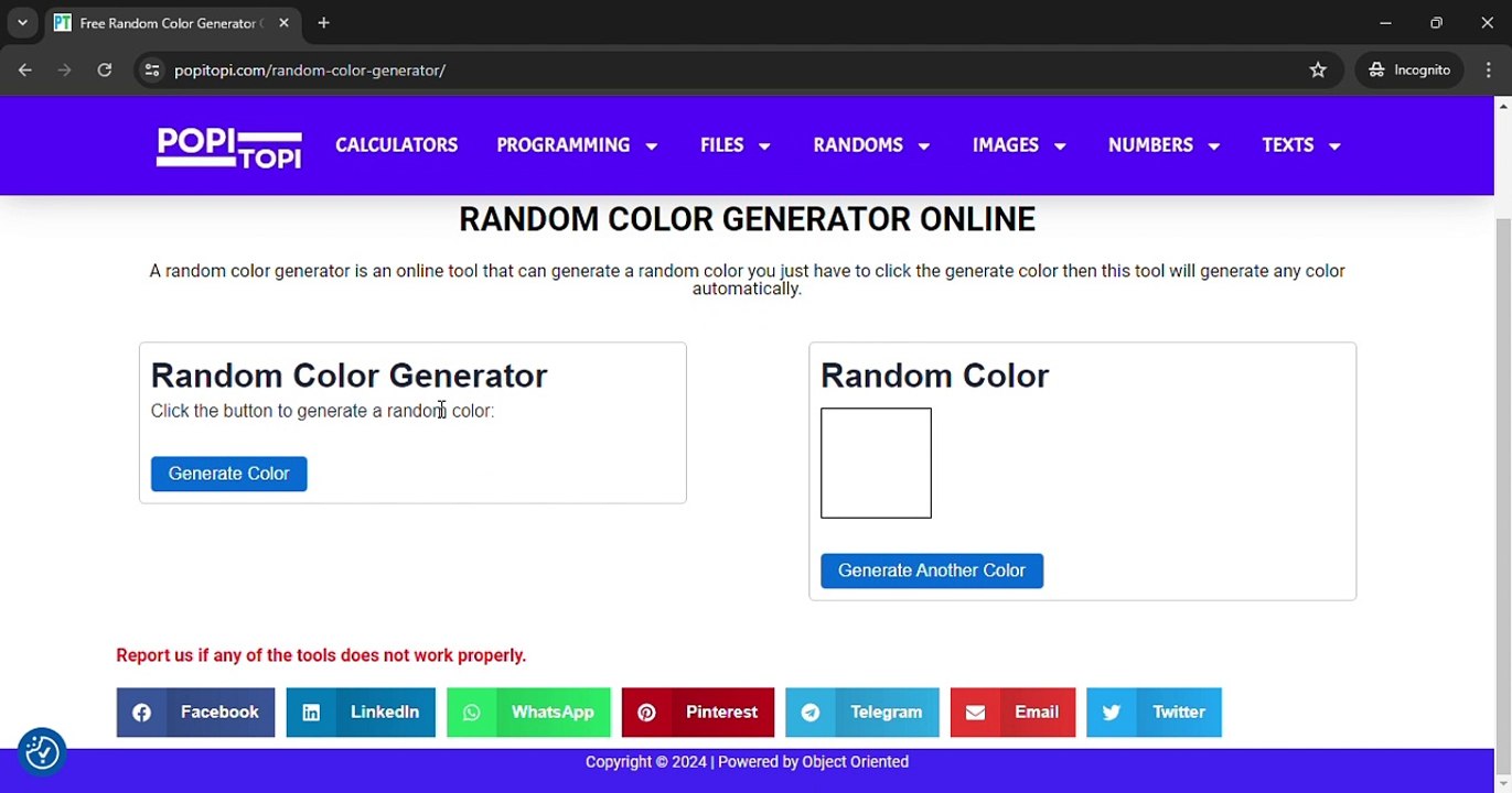 How to Generate Random Color  (100% Working)