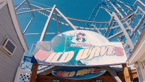 Front Row POV of Wild Waves Roller Coaster in Ocean City, NJ / Playland's Castaway Cove Park