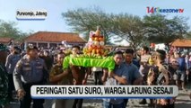 Peringati Satu Suro, Warga Larung Sesaji ke Pantai Dewaruci Jatimalang Purworejo