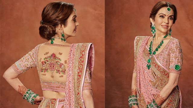 Anant Radhika Wedding: Nita Ambani Wears Blouse With Family Memeber's Name Print, Public Reacts